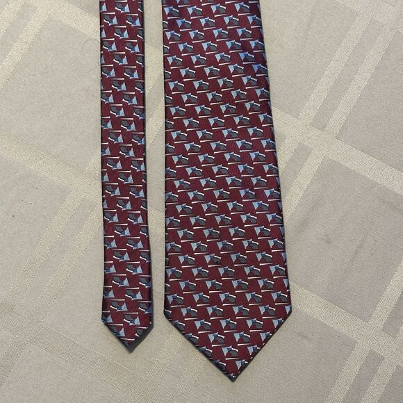 LA Philharmonic Exclusive Men’s Silk Tie Modern Art Deco Music Hall Design 59.5" - Picture 2 of 8